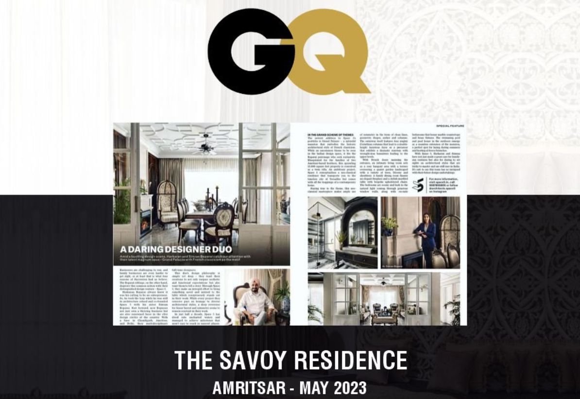 GQ     — The Savoy Residence makes it to GQ magazine 2023 issue.
