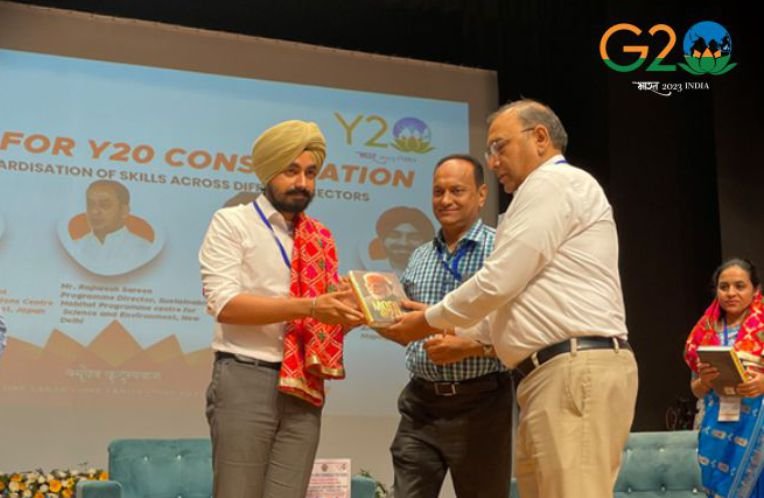  Y 20  — Harkaran Boparai graces the panel of Y20