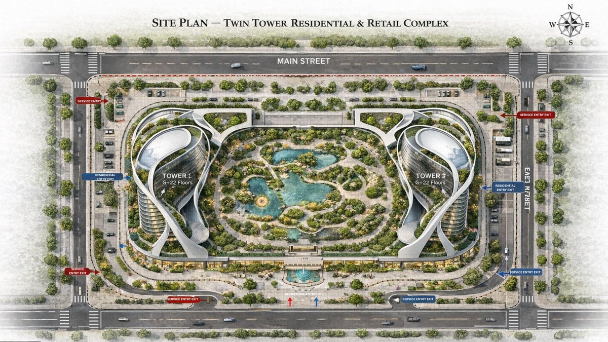 Cresenta Khajaguda — Commercial detail (image 9) by HBS Architecture